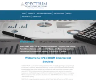 Spectrumcommercial.com(Your link to comprehensive financial solutions) Screenshot