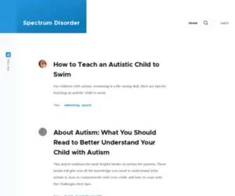 Spectrumdisorder.com(Spectrum Disorder) Screenshot