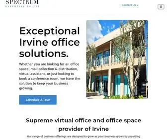 Spectrumexecutivesuites.com(Irvine's #1 Provider of Office Space and Virtual Office Solutions) Screenshot