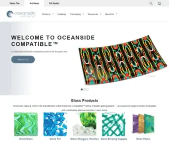 SpectrumGlass.com(Oceanside Art Glass) Screenshot