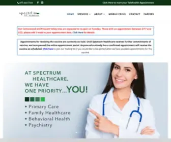 Spectrumhealthcare-Group.com(Spectrum Healthcare) Screenshot