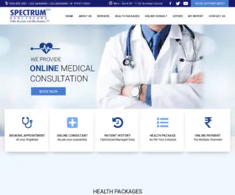 Spectrumhealthcare.in(Spectrum Healthcare Mumbai) Screenshot