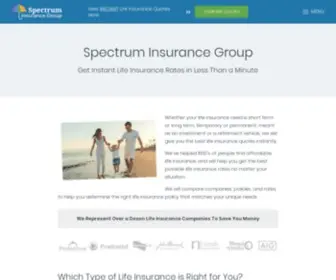 Spectruminsurancegroup.com(Spectrum Insurance Group) Screenshot