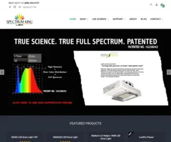 Spectrumkingled.com(LED Grow Lights) Screenshot