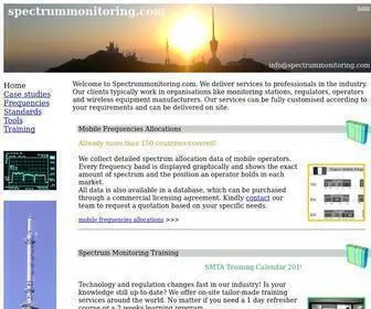 Spectrummonitoring.com(Spectrum) Screenshot