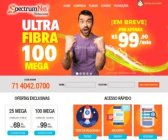 Spectrumnet.com.br(Spectrum.Net Telecom) Screenshot