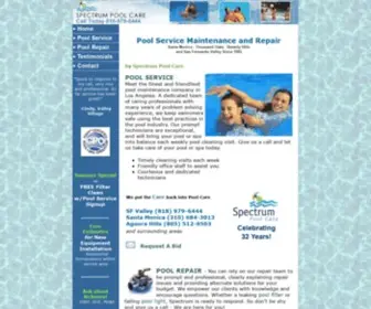 Spectrumpoolcare.com(Pool Service Maintenance Repair Since 1985) Screenshot