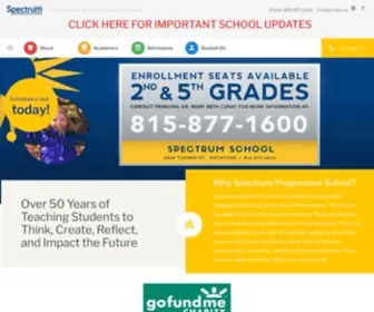Spectrumschool.org(Spectrum Progressive School of Rockford) Screenshot