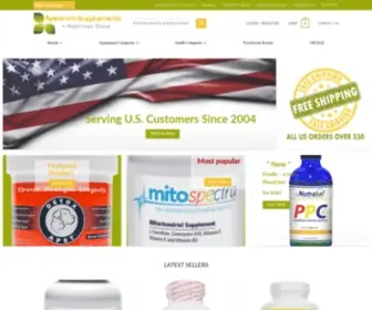 Spectrumsupplements.com(Spectrum Supplements) Screenshot