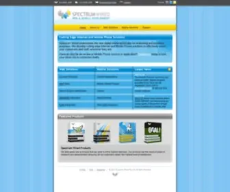 Spectrumwired.com(Website design) Screenshot