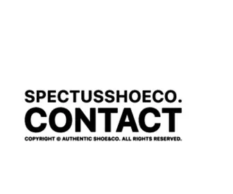 Spectusshoeco.com(スペクタス　) Screenshot