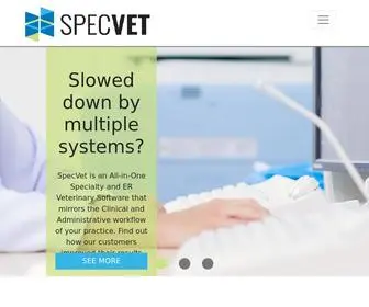 SpecVet.com(Veterinary Practice Management Software) Screenshot