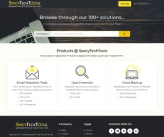 Specytech.com(Platform for Email Migration Solution) Screenshot