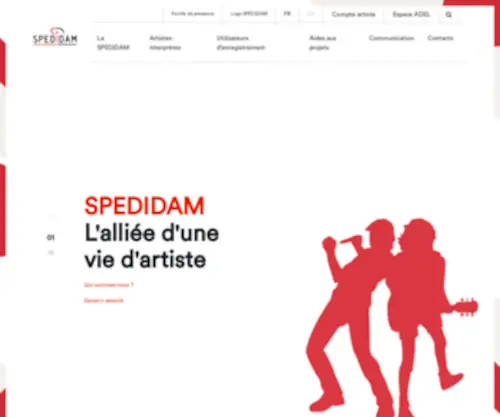 Spedidam.fr(Home) Screenshot