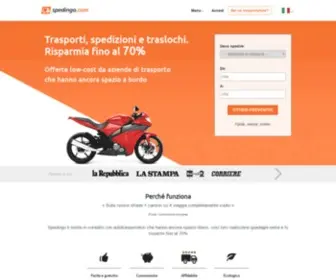 Spedingo.com(Trasporti e spedizioni low cost) Screenshot