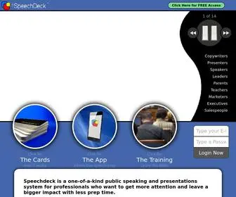 Speechdeck.com(Speechdeck) Screenshot