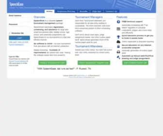 Speechease.com(Speech Tournament Management Software) Screenshot