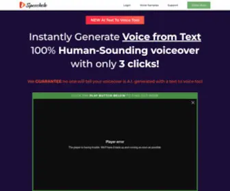 Speechelo.com(Experience the future of communication with Speechelo) Screenshot