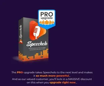 Speechelo.pro(Speechelo PRO Official Website) Screenshot