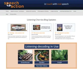 Speechinaction.com(In touch with real speech) Screenshot