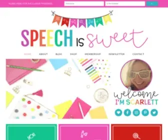 Speechissweet.com(Speech is Sweet) Screenshot