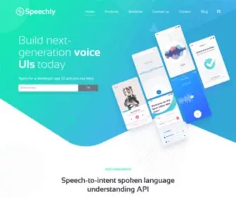 Speechly.com(Spoken language understanding API for developers) Screenshot