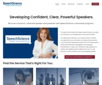 Speechscience.com(Become a Confident) Screenshot