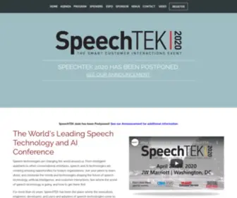 Speechtek.com(SpeechTEKThe Leading Speech) Screenshot