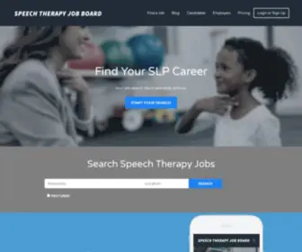 Speechtherapyjobboard.com(Speech Therapy Job Board) Screenshot