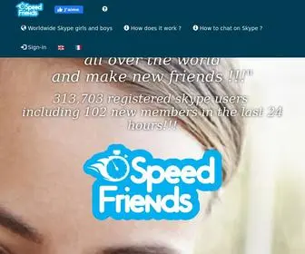 Speed-Friends.com(Find online Skype users) Screenshot
