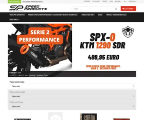 Speed-Products.com(Startseite) Screenshot