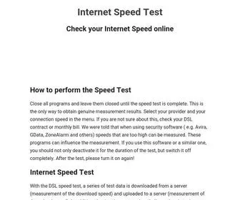 Speed-Test-Internet.com(Check your Broadband Speed Fast) Screenshot