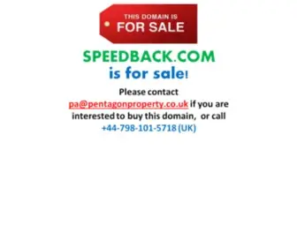Speedback.com(Speedback) Screenshot