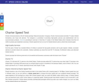 Speedcheckonline.com(Charter Speed Test) Screenshot