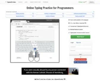 Speedcoder.net(Typing Practice for Programmers) Screenshot