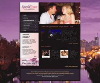 Speeddatephiladelphia.com(Speed Dating Philadelphia) Screenshot