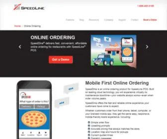 Speeddine.com(Speedline pizza point of sale) Screenshot