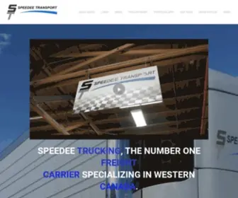 Speedeetransport.com(SPEEDEE TRANSPORT) Screenshot