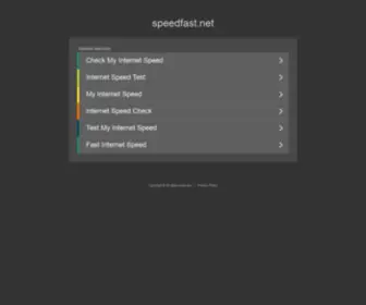 Speedfast.net(The Leading Speed Fast Site on the Net) Screenshot