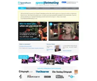 Speedflatmating.co.uk(Find new flatmates at the original flatmate event) Screenshot