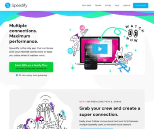 Speedify.com(Use all of your Internet connections at the same time) Screenshot