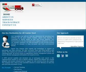 Speedlineexpress.in(Speedline Express) Screenshot
