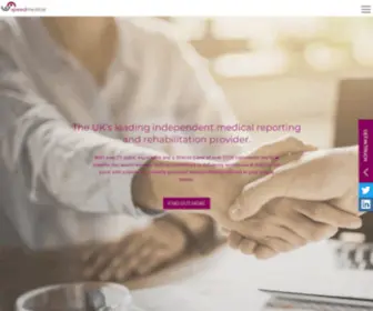Speedmedical.com(UK’s leading independent provider of medical assessments and treatment solutions) Screenshot