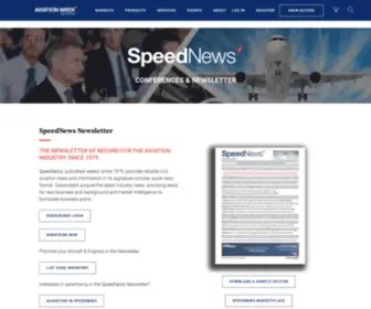 Speednews.com(The Source for Aviation News and Information) Screenshot