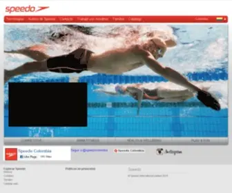 Speedo.com.co(Compra trajes de baño y accesorios de natación) Screenshot