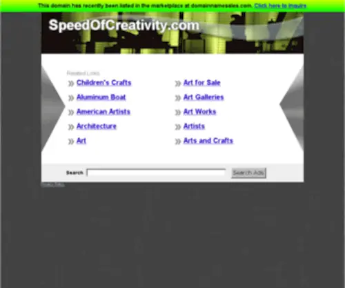 Speedofcreativity.com(Speedofcreativity) Screenshot