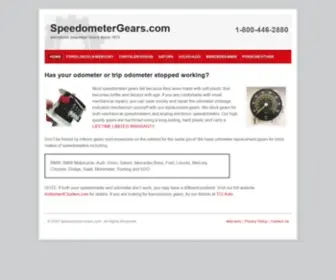 Speedometergears.com(Speedometer Gear) Screenshot