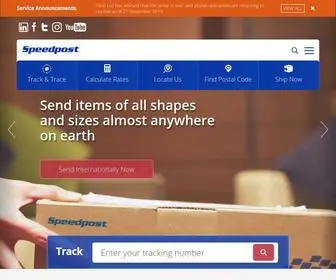 Speedpost.com.sg(Courier company) Screenshot