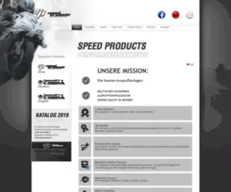 Speedpro.de(Speed Products) Screenshot