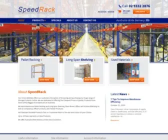 Speedrack.com.au(Warehouse Storage Products) Screenshot